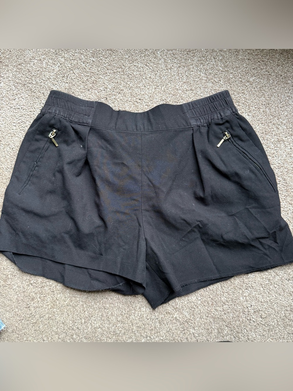 Forever 21 Black Women's Casual Zip-Pocket Shorts